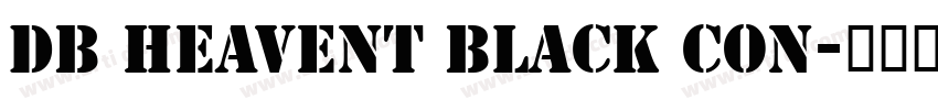 DB Heavent Black Con字体转换